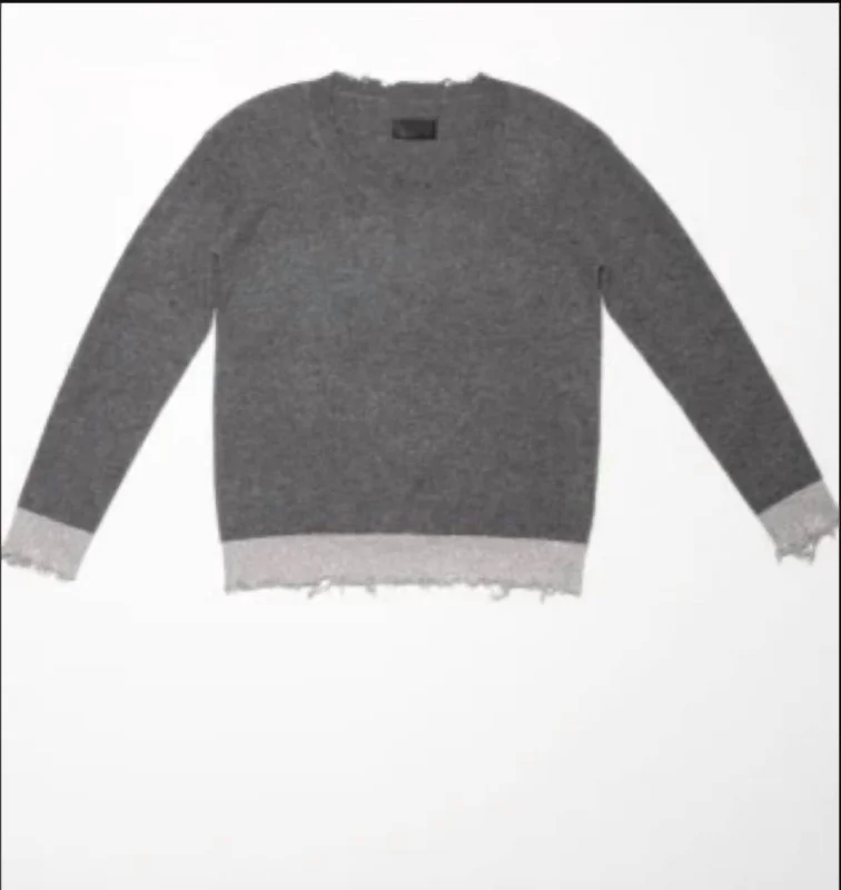 Charlotte Crewneck Sweater In Grey