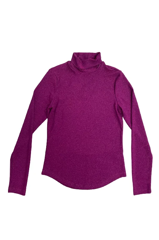 Purple Carmelite Shimmer Turtleneck