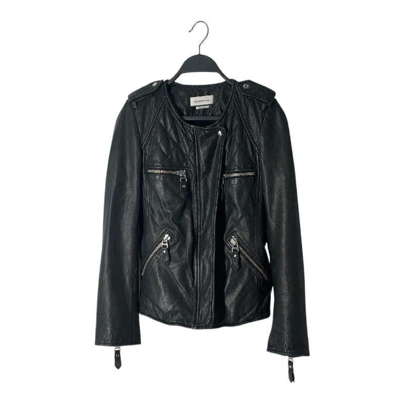 ISABEL MARANT ETOILE/Leather Jkt/36/Lambskin/BLK/4 POCKET RIDER JACKET