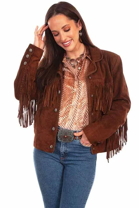 Women's Leather Jacket Collection Suede: Scully Western Fringe Cowgirl