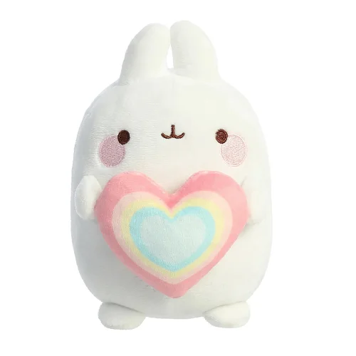 6" Rainbow Heart Molang Stuffed Plush