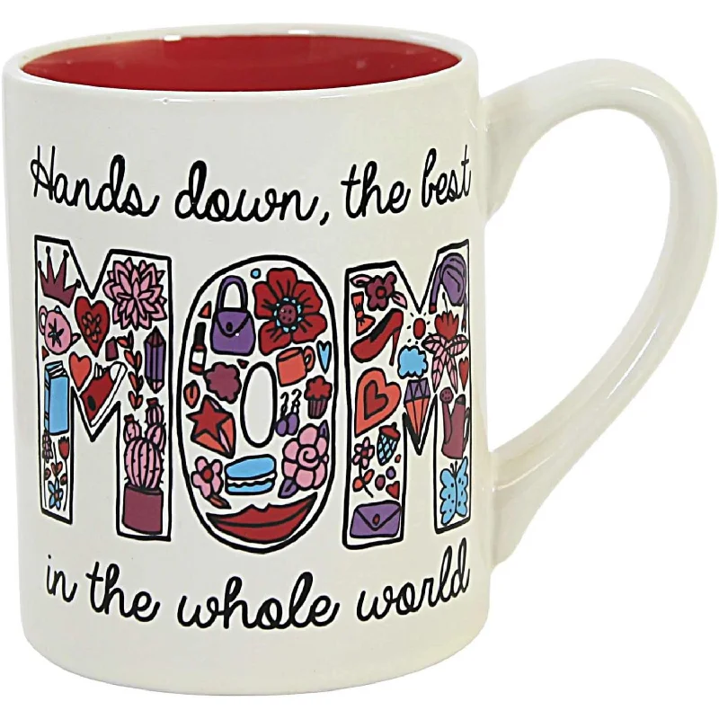 Hands Down the Best Mom in the Whole World Doodle Mug, 14 oz.