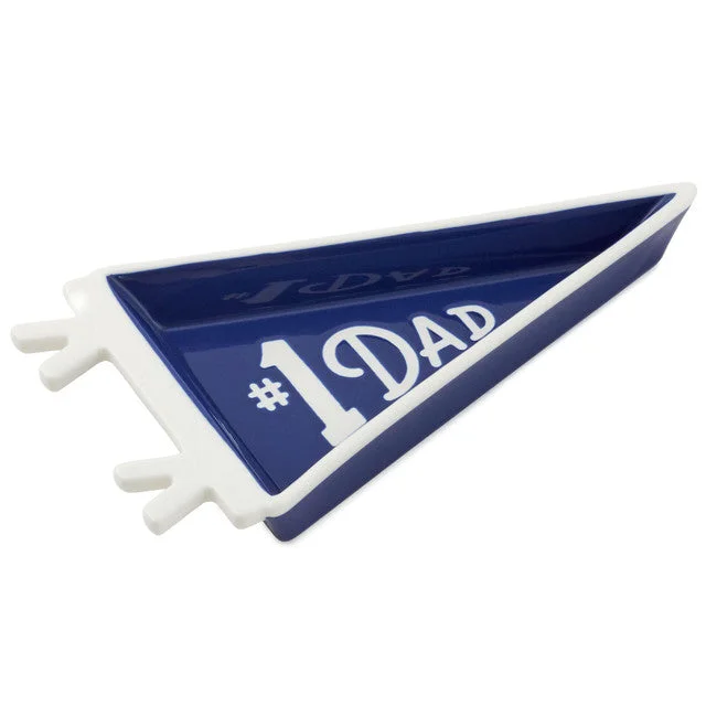 Hallmark #1 Dad Pennant-Shaped Trinket Tray