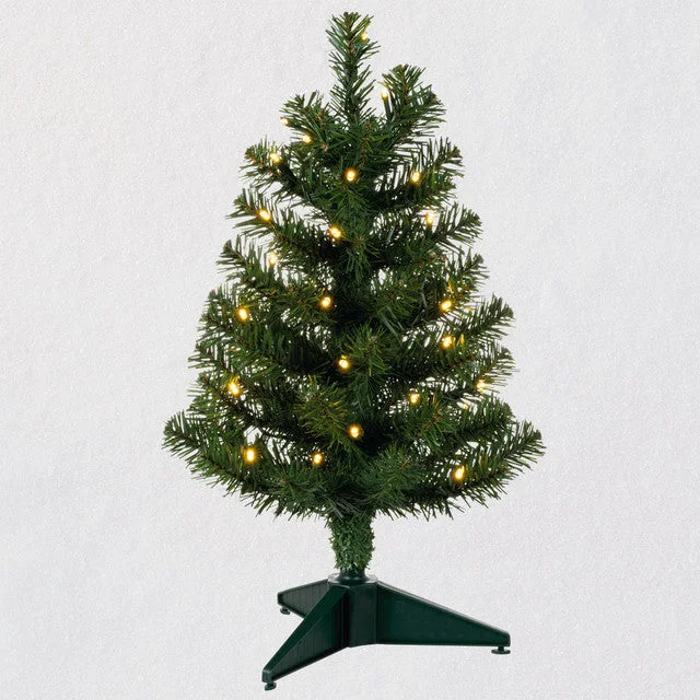 Hallmark Miniature Evergreen Pre-Lit Christmas Tree