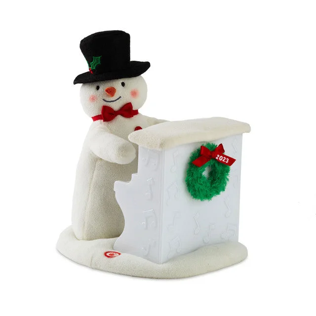 Hallmark 20th Anniversary Sing-Along Showman Snowman Plush With Sound, Light and Motion