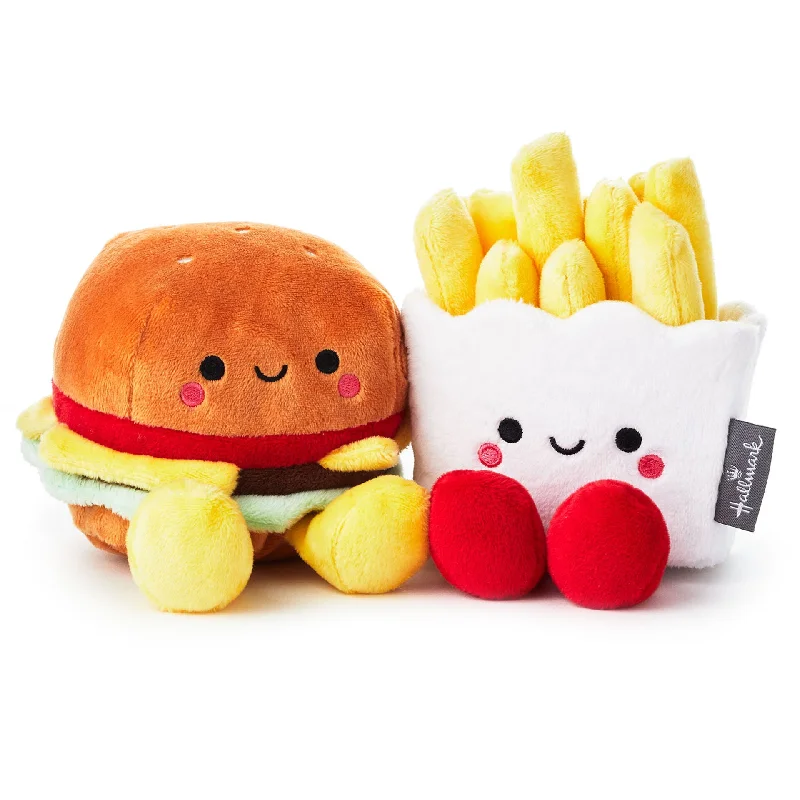 Hallmark Better Together Burger and Fries Magnetic Plush, 5"