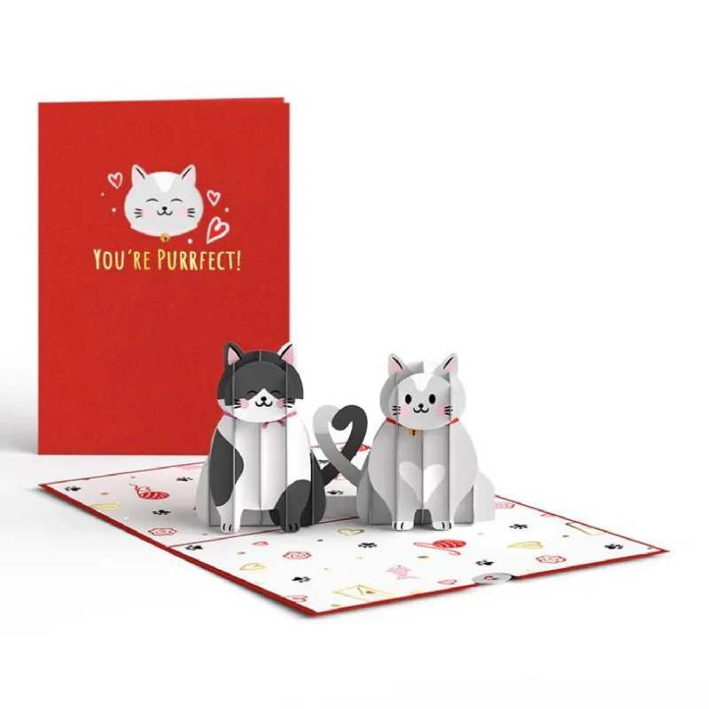 You're Purrfect Love Cats Pop-Up Card