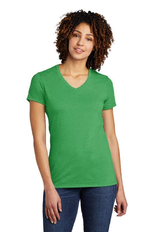 Allmade Womens Short Sleeve V-Neck T-Shirt - Enviro Green