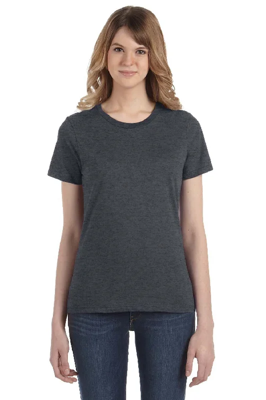 Gildan Womens Short Sleeve Crewneck T-Shirt - Heather Dark Grey