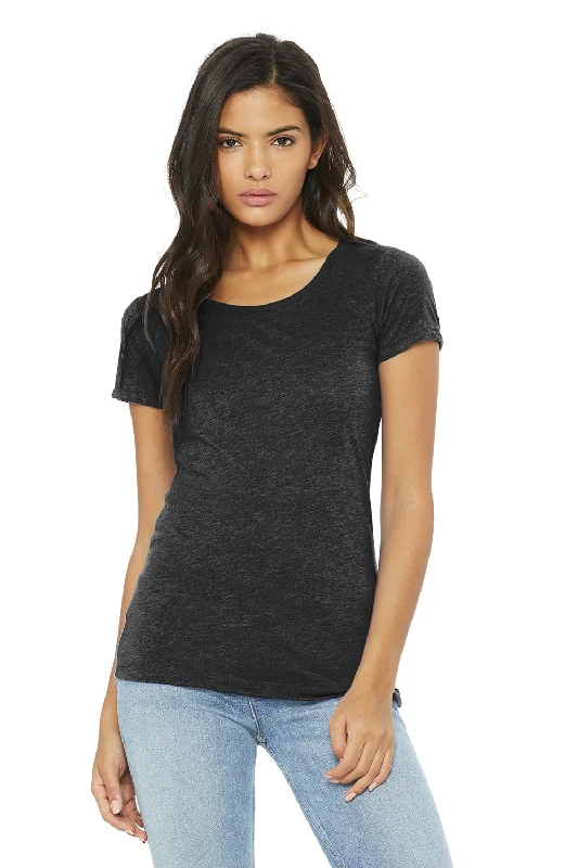 Bella + Canvas Womens Short Sleeve Crewneck T-Shirt - Charcoal Black