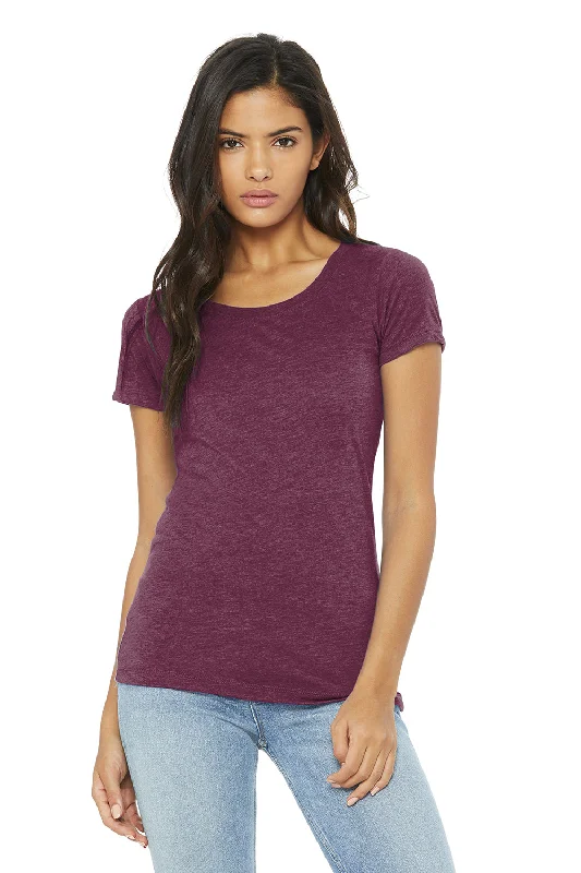 Bella + Canvas Womens Short Sleeve Crewneck T-Shirt - Maroon