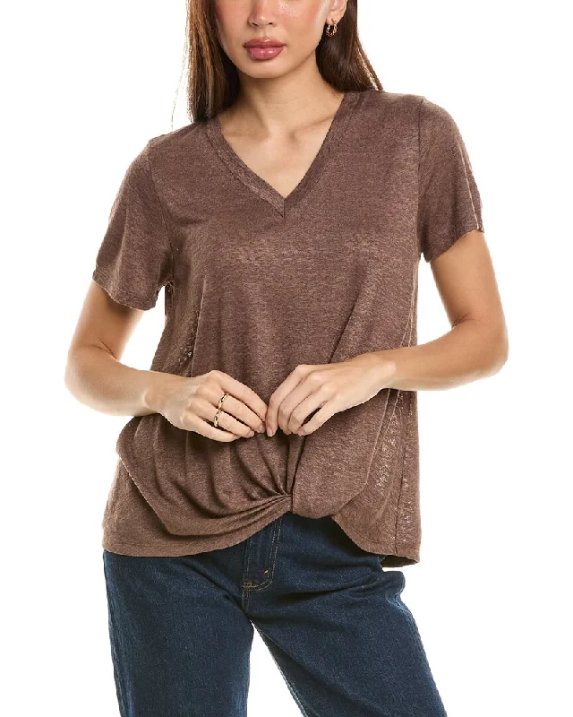 Bobeau Caty Twist Hem T-Shirt