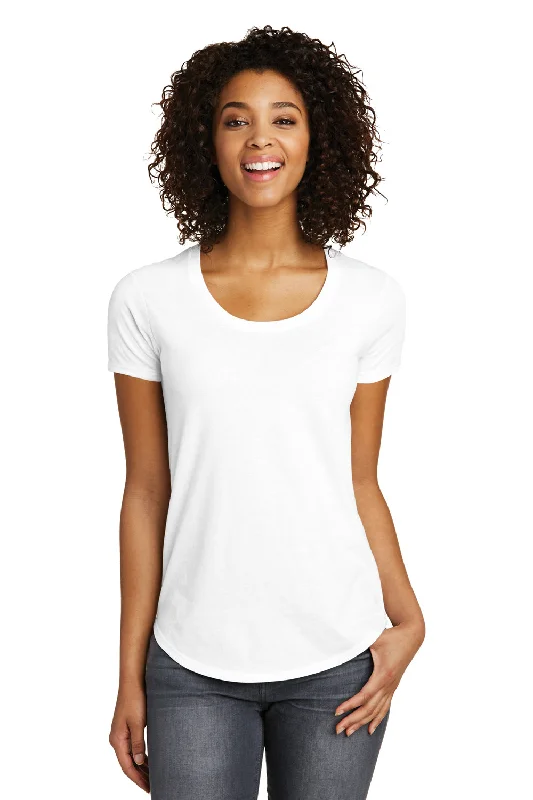 District Womens Very Important Short Sleeve Crewneck T-Shirt - White - Closeout