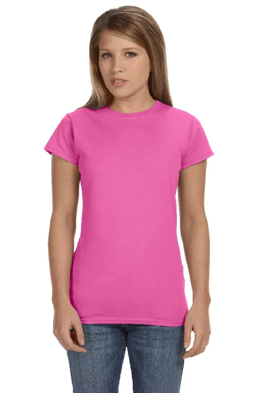 Gildan Womens Softstyle Short Sleeve Crewneck T-Shirt - Azalea Pink