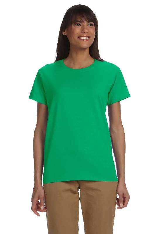 Gildan Womens Ultra Short Sleeve Crewneck T-Shirt - Irish Green - Closeout