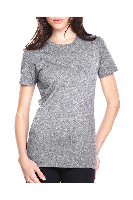 Next Level Womens CVC Jersey Short Sleeve Crewneck T-Shirt - Heather Dark Grey