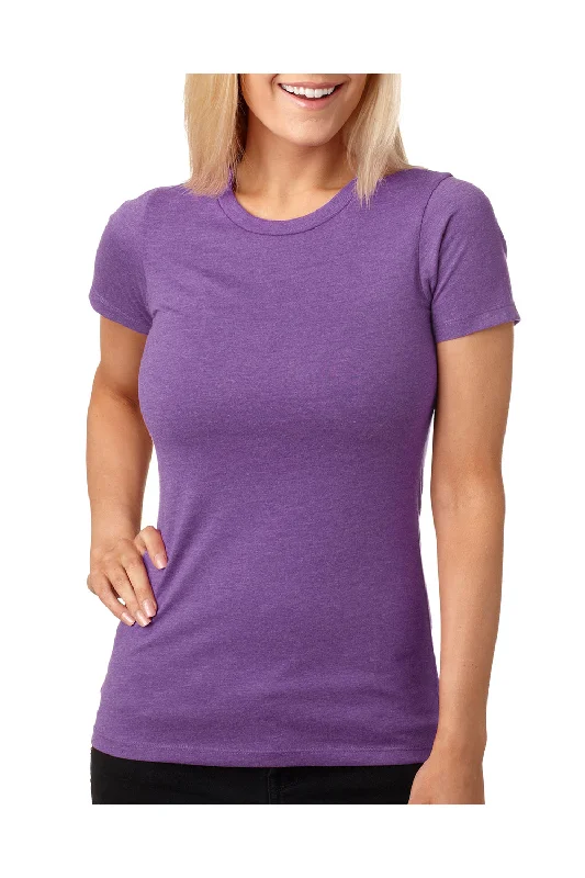 Next Level Womens CVC Jersey Short Sleeve Crewneck T-Shirt - Purple Berry - Closeout