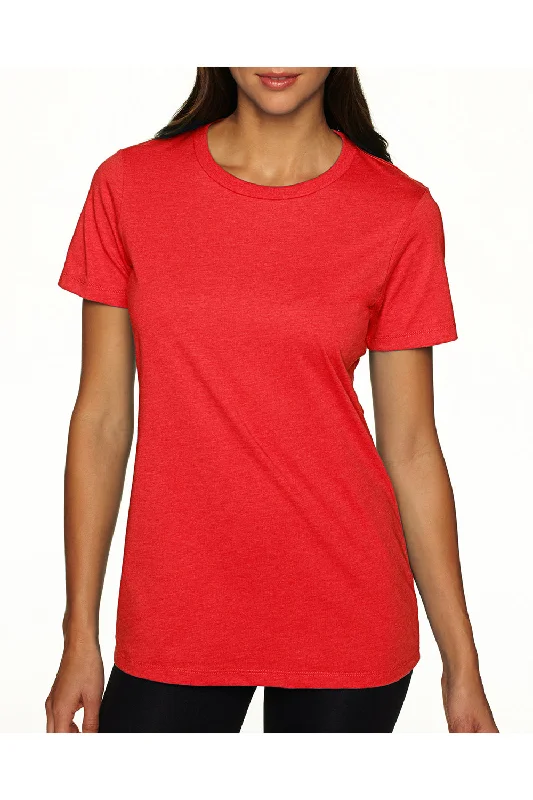 Next Level Womens CVC Jersey Short Sleeve Crewneck T-Shirt - Red