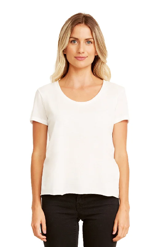 Next Level Womens Festival Short Sleeve Crewneck T-Shirt - White