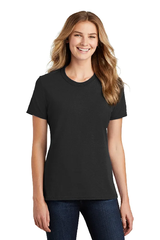 Port & Company Womens Core Short Sleeve Crewneck T-Shirt - Jet Black