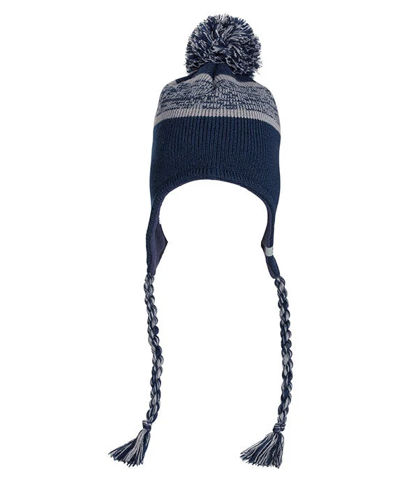 5007JA - J America Backcountry Knit Pom Hat | Navy