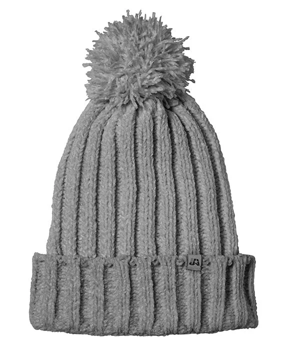 5008JA - J America Cushy Knit Hat | Grey Heather