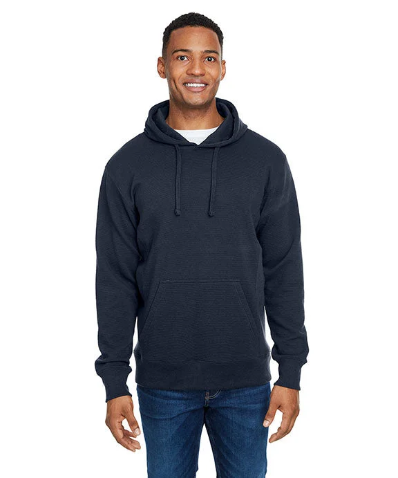 JA8706 - J America Ripple Fleece Pulllover Hooded Sweatshirt | Navy