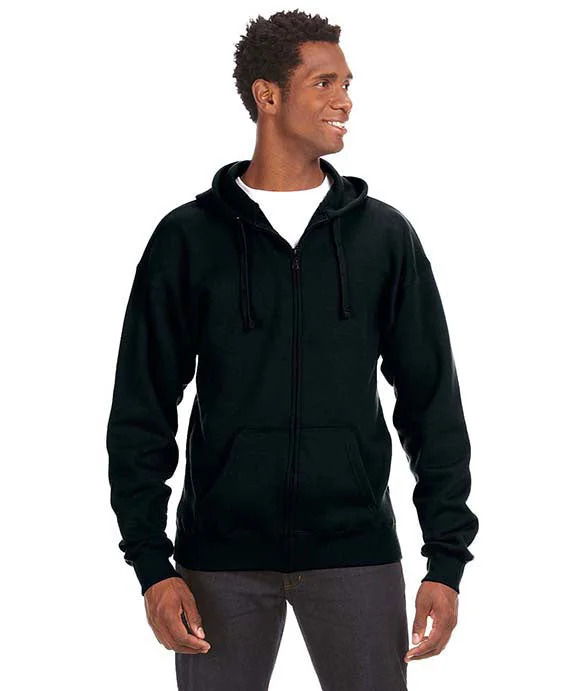 JA8821 - J America Adult Premium Full-Zip Fleece Hooded Sweatshirt | Black