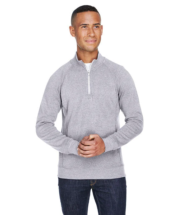 JA8869 - J America Adult Triblend Fleece Quarter-Zip | Grey