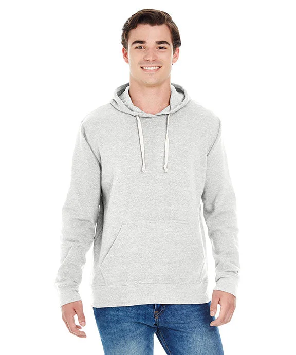 JA8871 - J America Adult Triblend Pullover Fleece Hooded Sweatshirt | Antique White Triblend