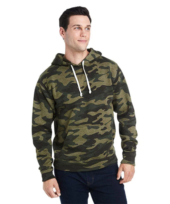 JA8871 - J America Adult Triblend Pullover Fleece Hooded Sweatshirt | Camo Triblend