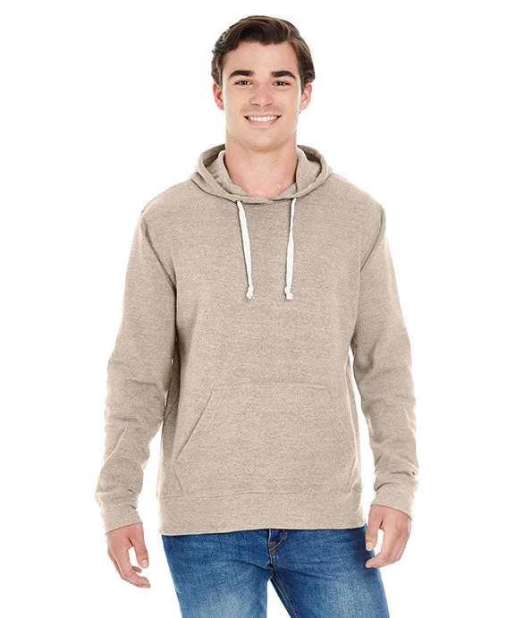 JA8871 - J America Adult Triblend Pullover Fleece Hooded Sweatshirt | Oatmeal Triblend