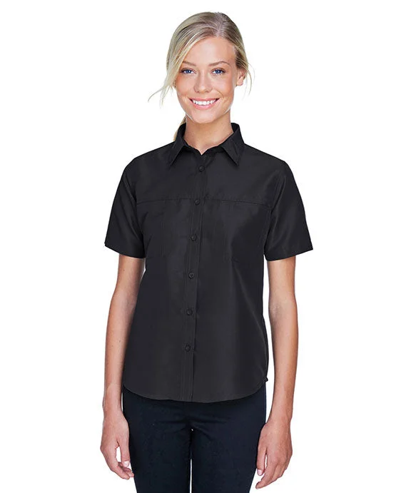 M580W - Harriton Ladies Key West Short-Sleeve Performance Staff Shirt