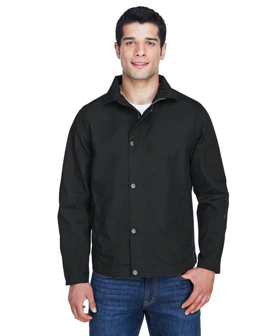 M705 - Harriton Mens Auxiliary Canvas Work Jacket | Black