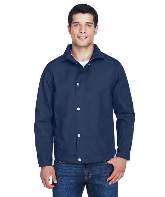 M705 - Harriton Mens Auxiliary Canvas Work Jacket | Dark Navy