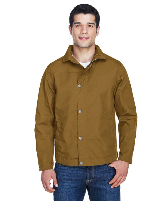 M705 - Harriton Mens Auxiliary Canvas Work Jacket | Duck Brown