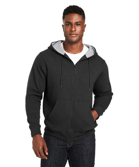 M711 - Harriton Mens ClimaBloc™ Lined Heavyweight Hooded Sweatshirt | Black