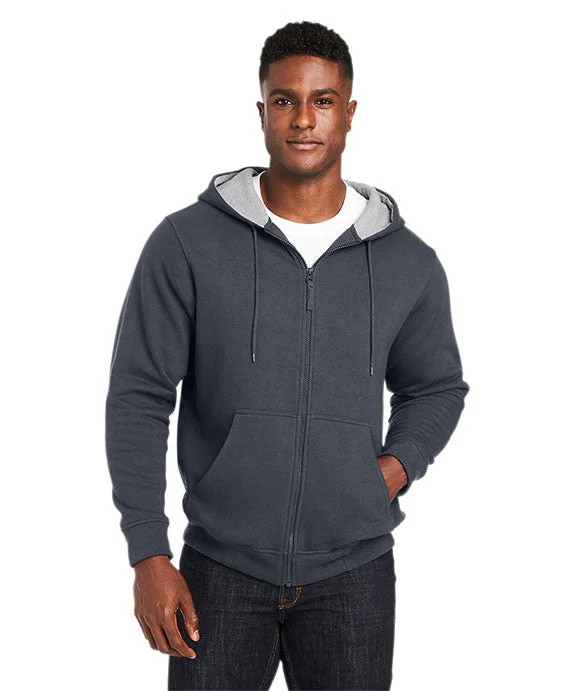 M711 - Harriton Mens ClimaBloc™ Lined Heavyweight Hooded Sweatshirt | Dark Charcoal