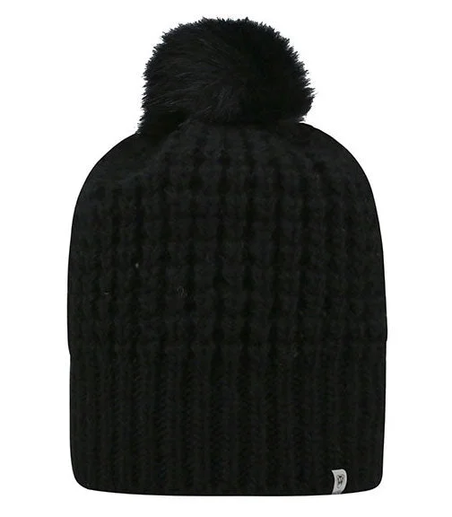 TW5005 - J America Adult Slouch Bunny Knit Cap | Black