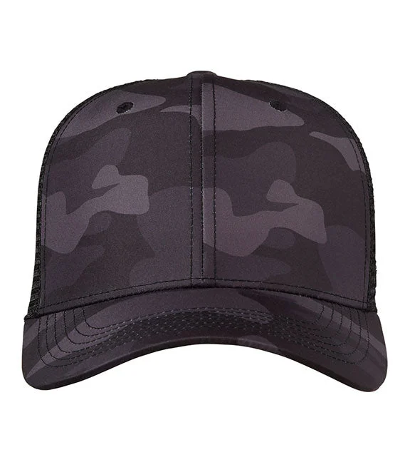 TW5505 - J America Adult Ranger Cap | Black Camo/Black