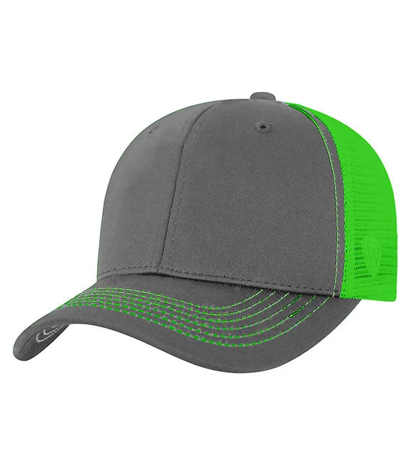 TW5505 - J America Adult Ranger Cap | Charcoal/Neon Green