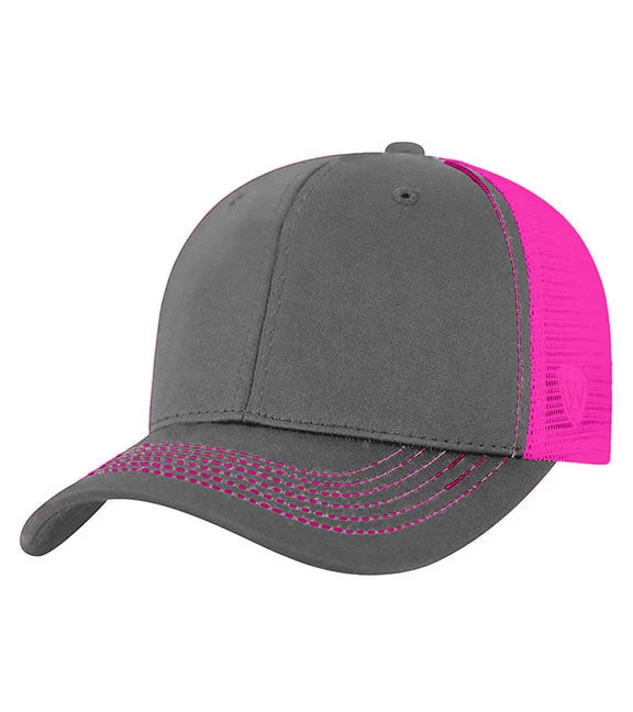 TW5505 - J America Adult Ranger Cap | Charcoal/Neon Pink