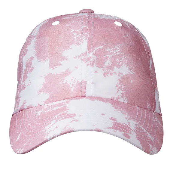 TW5510 - J America Adult Crew Cap | Dusty Rose Tie Dye