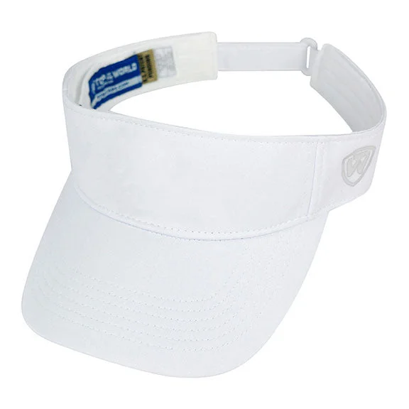 TW5514 - J America Adult Hawkeye Visor | White