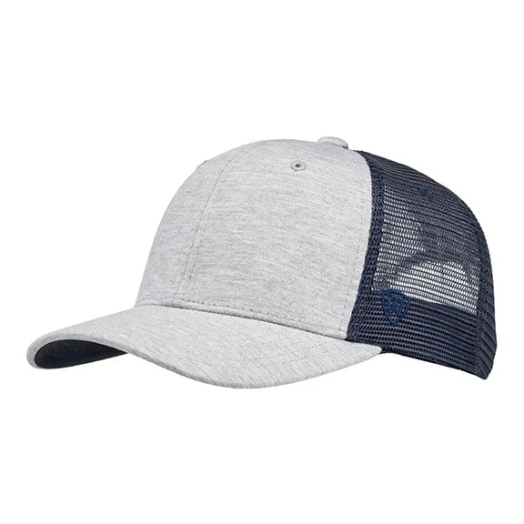 TW5535 - J America Cutter Jersey Snapback Trucker Hat | Navy