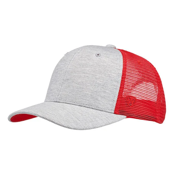 TW5535 - J America Cutter Jersey Snapback Trucker Hat | Red