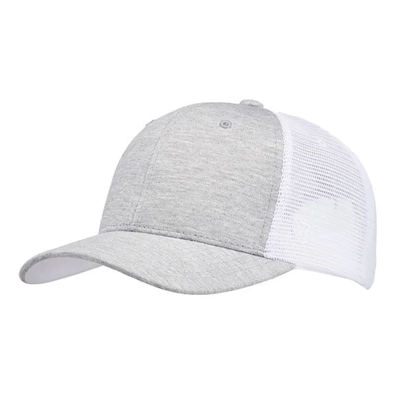 TW5535 - J America Cutter Jersey Snapback Trucker Hat | White