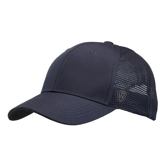 TW5536 - J America Flight Lasercut Mesh Trucker Hat | Charcoal