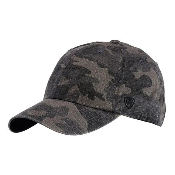 TW5537 - J America Ripper Washed Cotton Ripstop Hat | Black Camo