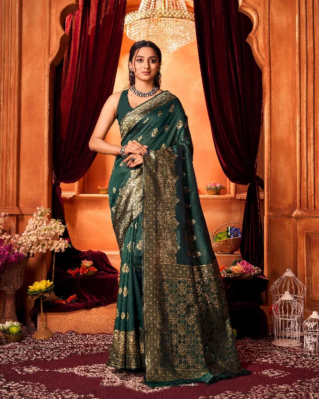 Varanga Festive Wear Jacquard Woven Banarasi Kanjivaram Saree